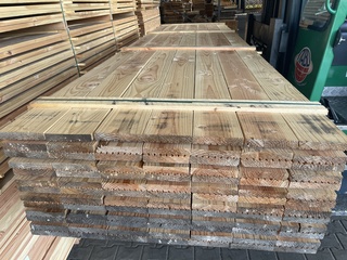 Ca. 91x Douglas vlonderplanken , 25x140mm, lengte 400cm